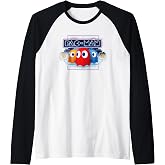 【PAC-MAN】PAC-MAN Neon Arcade 008 Raglan Baseball Tee
