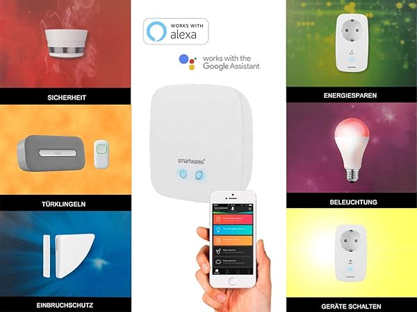 SMART HOME   Juego de contadores de corriente central 3 enchufes inalmbricos para control mediante aplicacin gratis