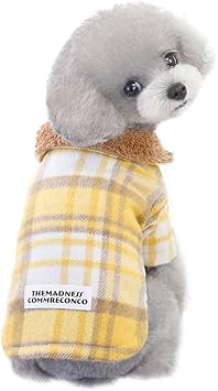 Amazon チェック柄 ペット服 犬服 ダッフルコート 可愛い ふわふわ 保温 犬猫洋服 裏ボア 綿製 防寒着 Yodqego ペットウェア コート 秋冬 小型犬 中型犬 犬猫用 ドッグウェア ジャケット 暖かい 加絨 防寒 お散歩お出かけ服 おしゃれ お正月 イエロー S ペット Amazon チェック柄 ペット服 犬服 ダッフルコート 可愛い ふわふわ 保温 犬猫洋服 裏ボア 綿製 防寒着 Yodqego ペットウェア コート 秋冬 小型犬 中型犬 犬猫用 ドッグウェア ジャケット 暖かい 加絨 防寒 お散歩お出かけ服 おしゃれ お正月 イエロー S ペット
