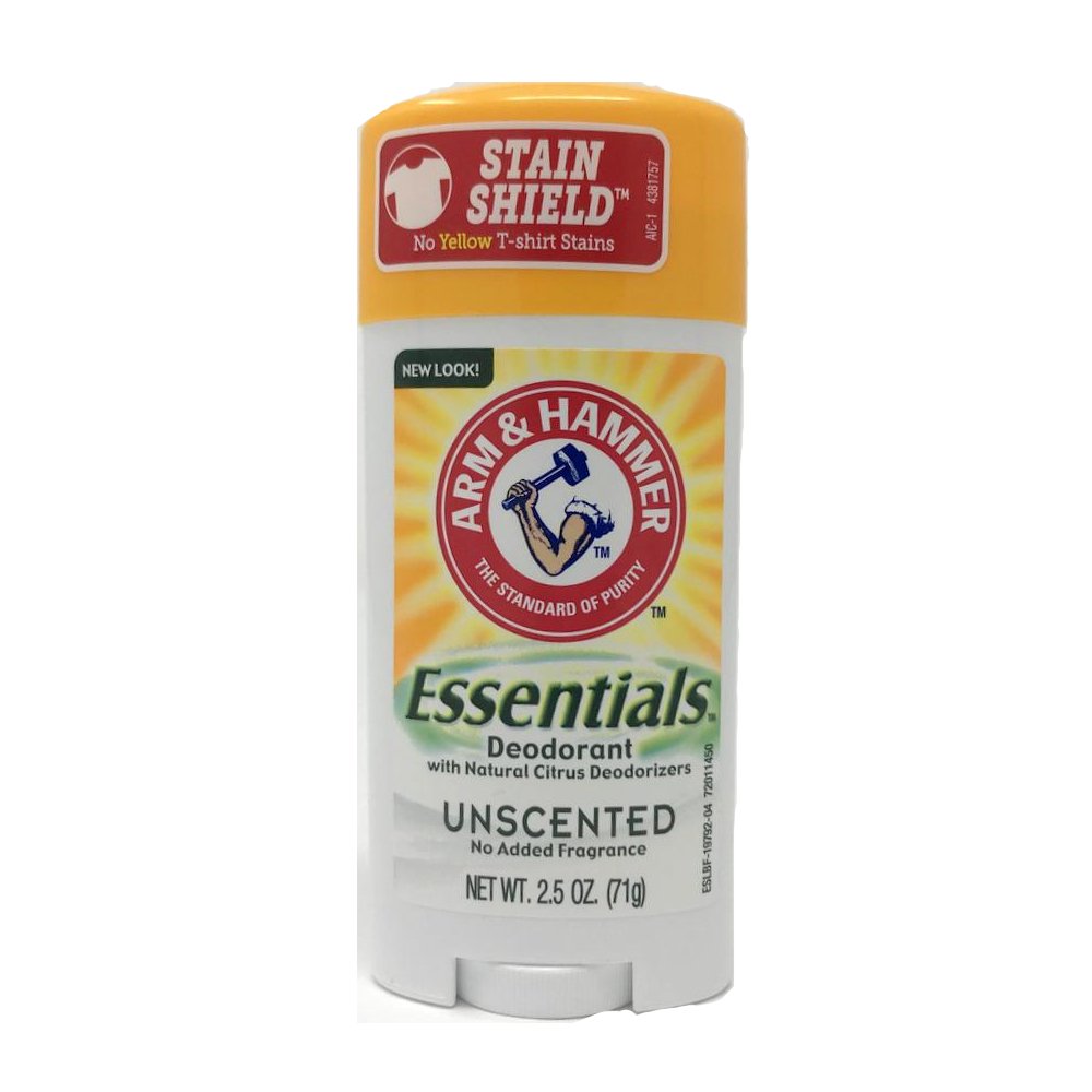 Arm & Hammer Essentials Natural Deodorant, Unscented 2.5oz