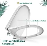 STOREMIC Toilet Seat Soft Close Universal D Shape White Quick Release view 7
