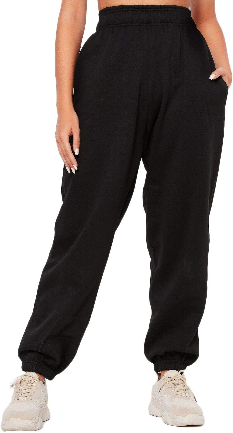 Women's Cinch Bottom Sweatpants Pockets High Waist Sporty Gym Athletic Fit Jogger Pants Lounge Trousers