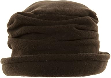 fleece hat with brim