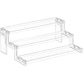 Lifewit 12&Prime; Spice Rack, Perfume Cologne Stand, Tool-Free Assembly, 1 Pcs | 3-Tier Clear Cupcake Display Riser Shelf, Seasoning Organization for Kitchen Cabinet, Dia de Los Muertos Altar, Room Decor