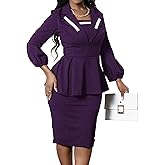 Yiershu Elegant Vintage Dress for Women Sexy v Neck 3/4 Sleeve Dress Business Wear to Work Sheath Suiting Dresses