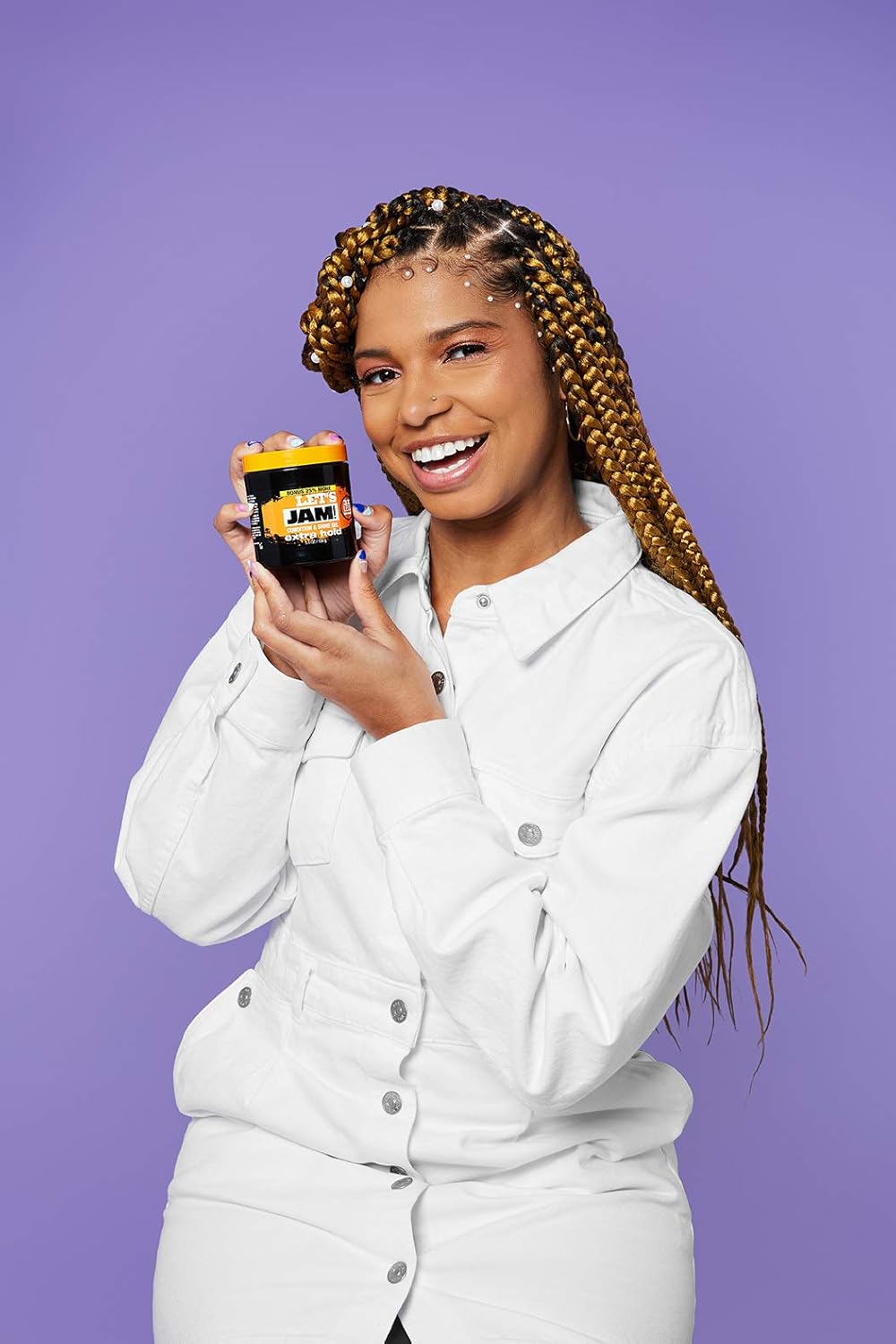 Hair Gel by SoftSheen-Carson Dark and Lovely Let's Jam, Shining and Conditioning Gel, Extra Hold, For all Hair Types, Styling Gel Also Great for Braiding, Twisting & Smooth Edges, Value Size 14oz : Body Scrubs : Beauty