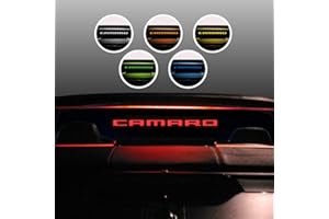 Windrestrictor Wind Deflector for Chevrolet Camaro 5th Gen Convertibles | 2011-2015|Official GM Licensed | Controls Backdraft Air Flow | Laser Etched “Camaro” Design | Red LED Illumination