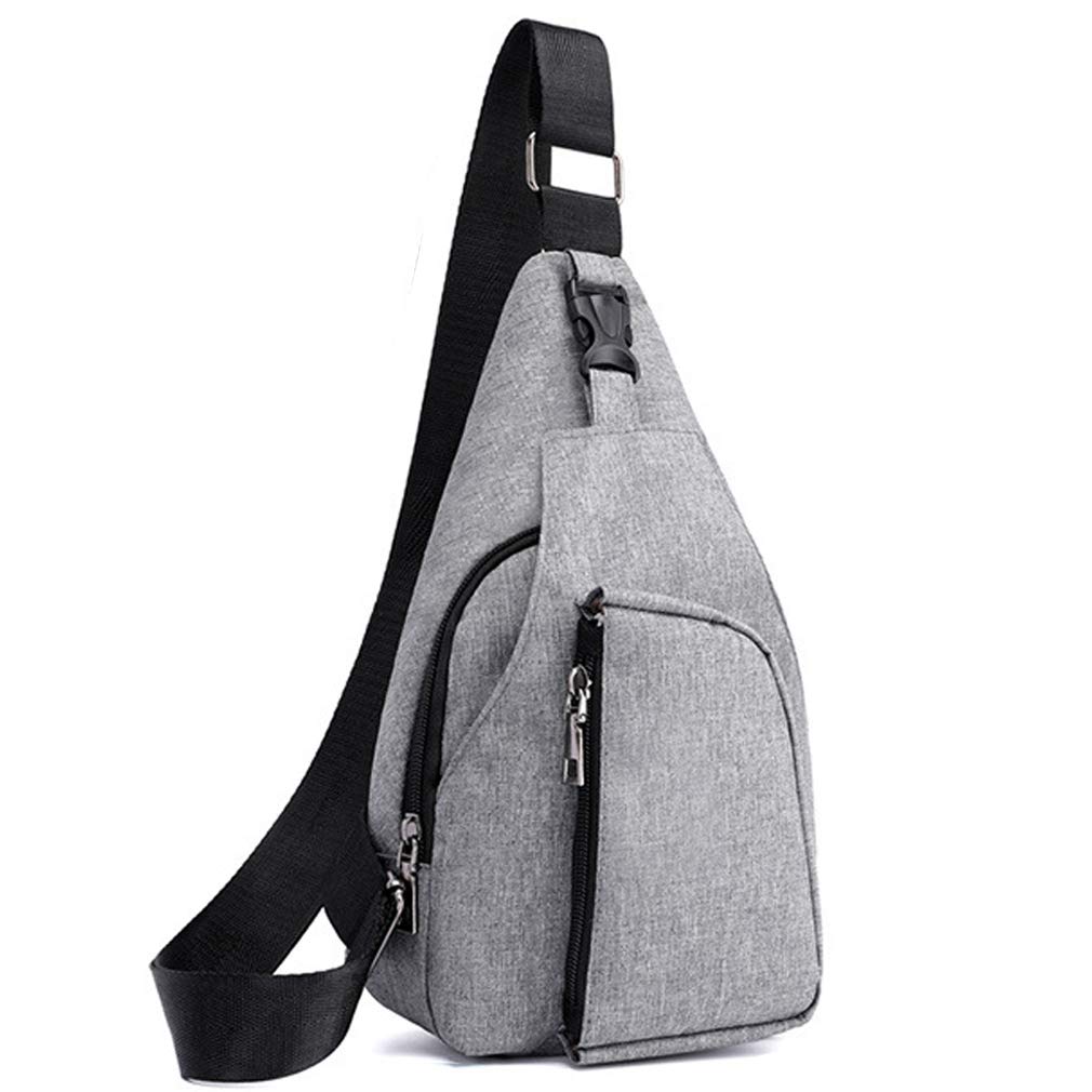 Sleeping forest Sling Bag Gadgets Travel Small Backpacks for men sport Shoulder Bag Oxford Cloth Cross Body Bag Multifunction Durable Leisure Small Rucksack for Woman Practical School Open pocket Grey