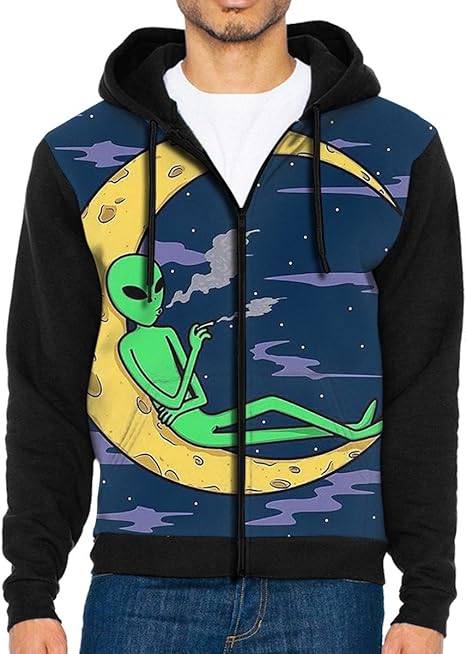 alien zip up hoodie