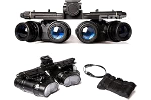 UWILSEE Night Vision Goggles with Night Vision Mount for PVS15/PVS18/GPNVG18, Four-Tube Binocular Night Vision Cosplay Prop