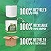 Seventh Generation Toilet Paper, Bath Tissue, 100% Recycled Paper, 1000 Sheets Per Roll (Pack of 60)