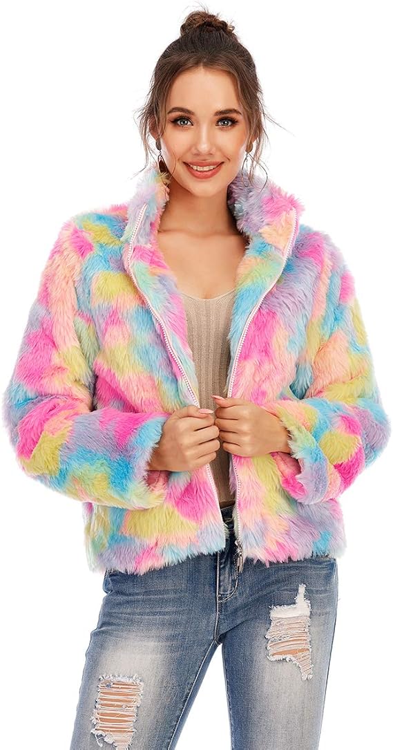 Amazon D Iizoo ファーコート レディース 厚手 毛皮コート フェイクファー ロング丈 秋冬 防寒 ピーコート ファージャケット 上着 暖かい 贅沢感 カジュアル 大きいサイズ アウター コート ジャケット 通販