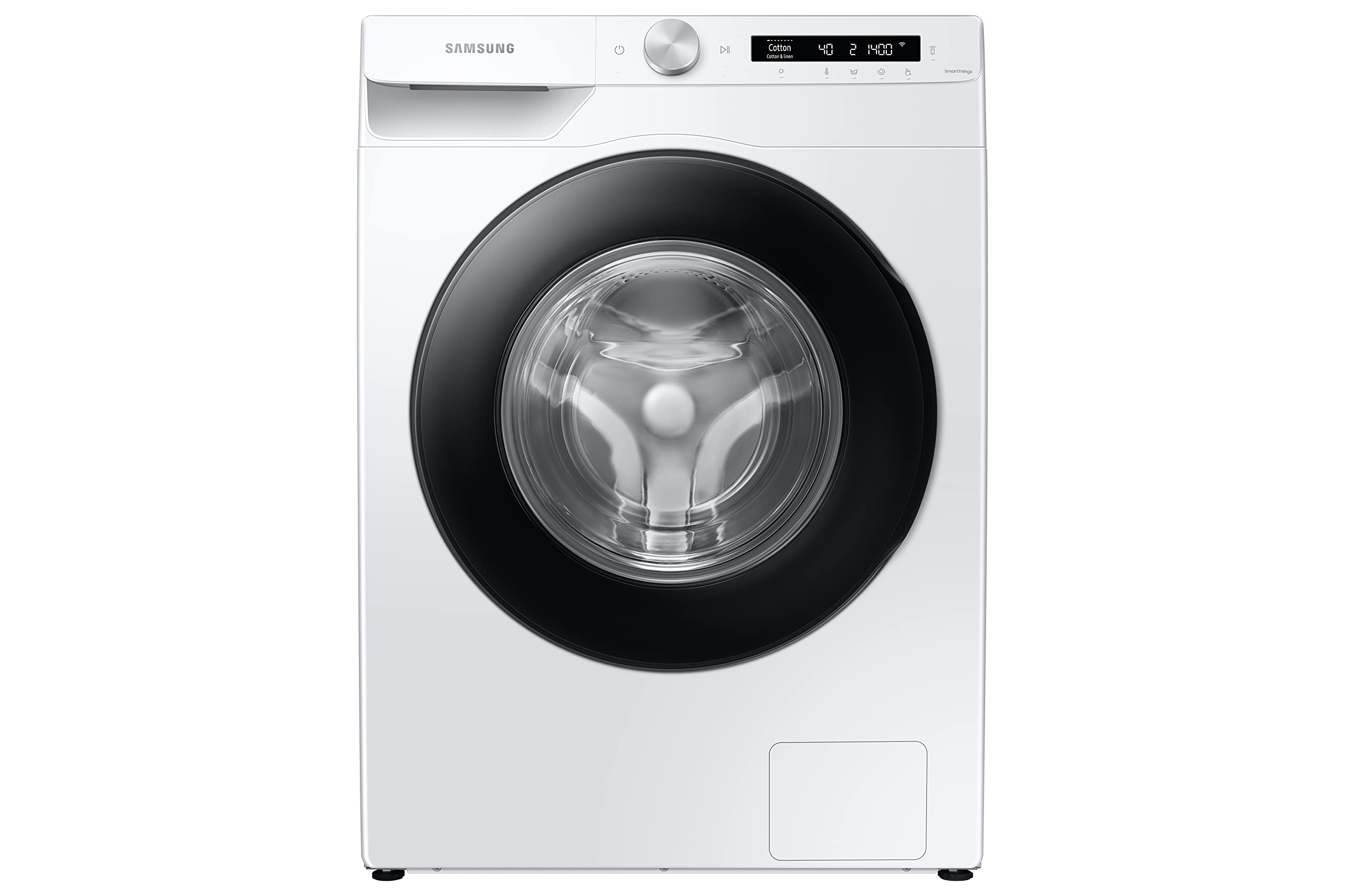 Samsung Series 5+ WW80T534DAW/S1 with Auto Dose Freestanding Washing Machine, 8 kg 1400 rpm, White, B Rated