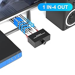 4-Way Stereo Audio Switcher, Bi-Directional Right