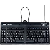 Kinesis Freestyle2 Keyboard for PC, Us English Legending, Black, 9 Inch Maximum - KB800PB-US
