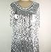 Sparkly 1920 20s Fashion Women's Great Gatsby Costumes Stage Dresses Wear Silver