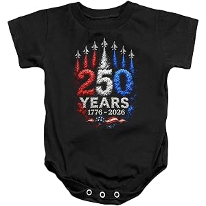 Popfunk USA 250 Year Jets Unisex Infant Snap Suit for Baby