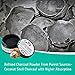 All Natural Activated Coconut Charcoal Teeth Whitening Powder (30g) + Coconut Charcoal Whitening Toothpaste (120g) + Bamboo Toothbrush for Brighter and Healthier Teeth