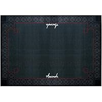 Aucuda Metal Pattern Drum Rug, 4x6ft Drum Mat Outdoor Indoor, Tightly Woven Fabric Drum Set Carpet with Non-Slip Grip Bottom,