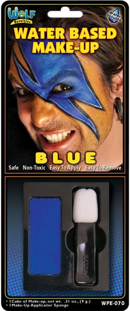 Wolfe FX Face Paint w/Applicator - Essential Blue (9 gm)