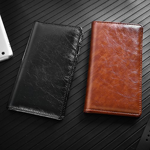 Leather Checkbook Cover Holder with Free Divider-Right and Left Handed Design Checkbook Cover case for Men&Women