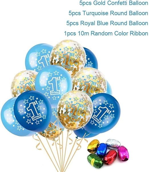 Baby Shower Nino Nina Globos De Latex Juego De Confeti Mi Primer