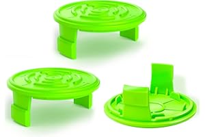 CHWAY 3 Pcs String Trimmer Cover Caps Compatible with Greenworks String Trimmer Model #2101602, 2101602A, STBA40B210, BST4000,Replacement String Trimmer Part(Cap Model:2958002)