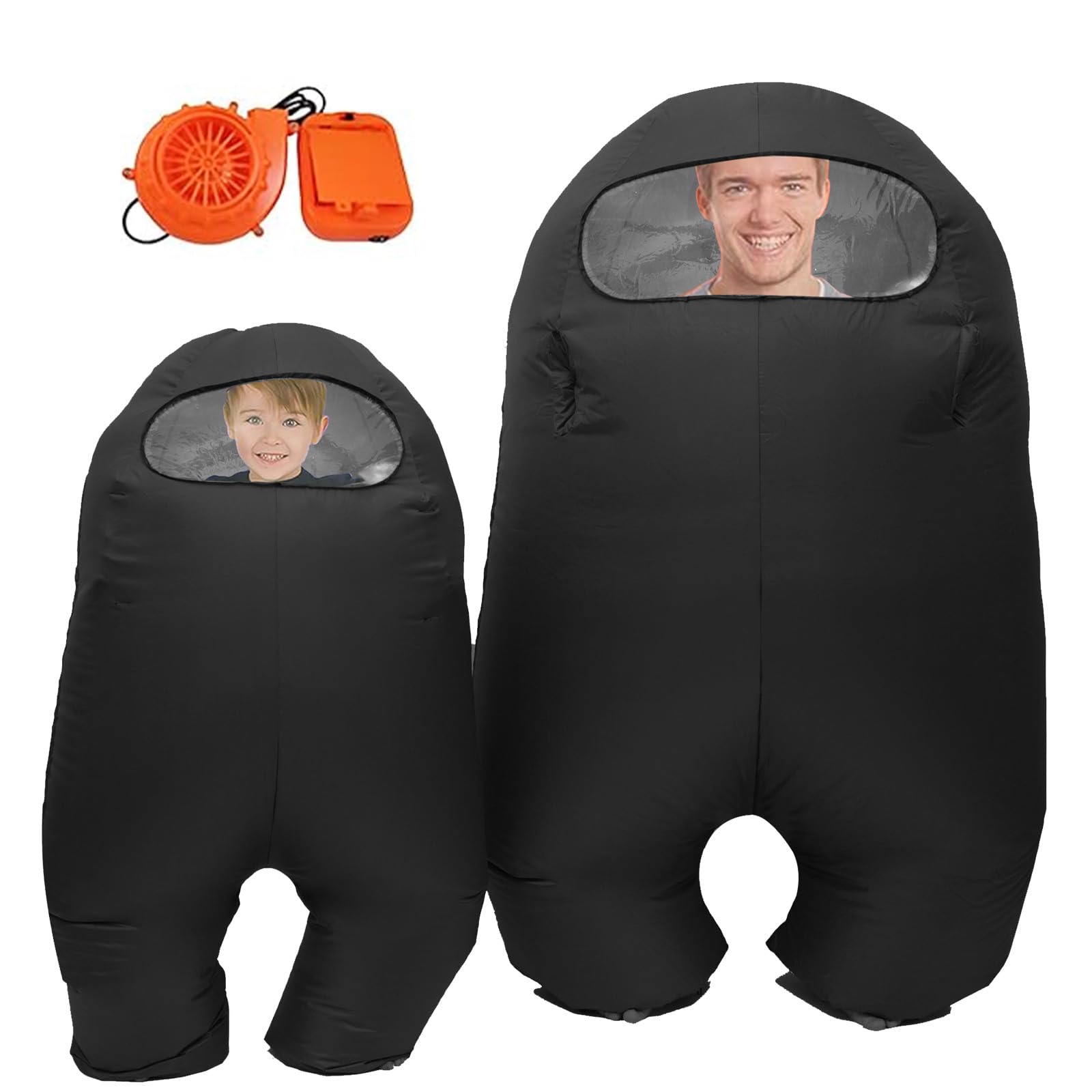 Photo 1 of FANFX Inflatable Astronaut space Costume Inflatable costume Full Body Suit Halloween Cosplay Costumes (black, adult)