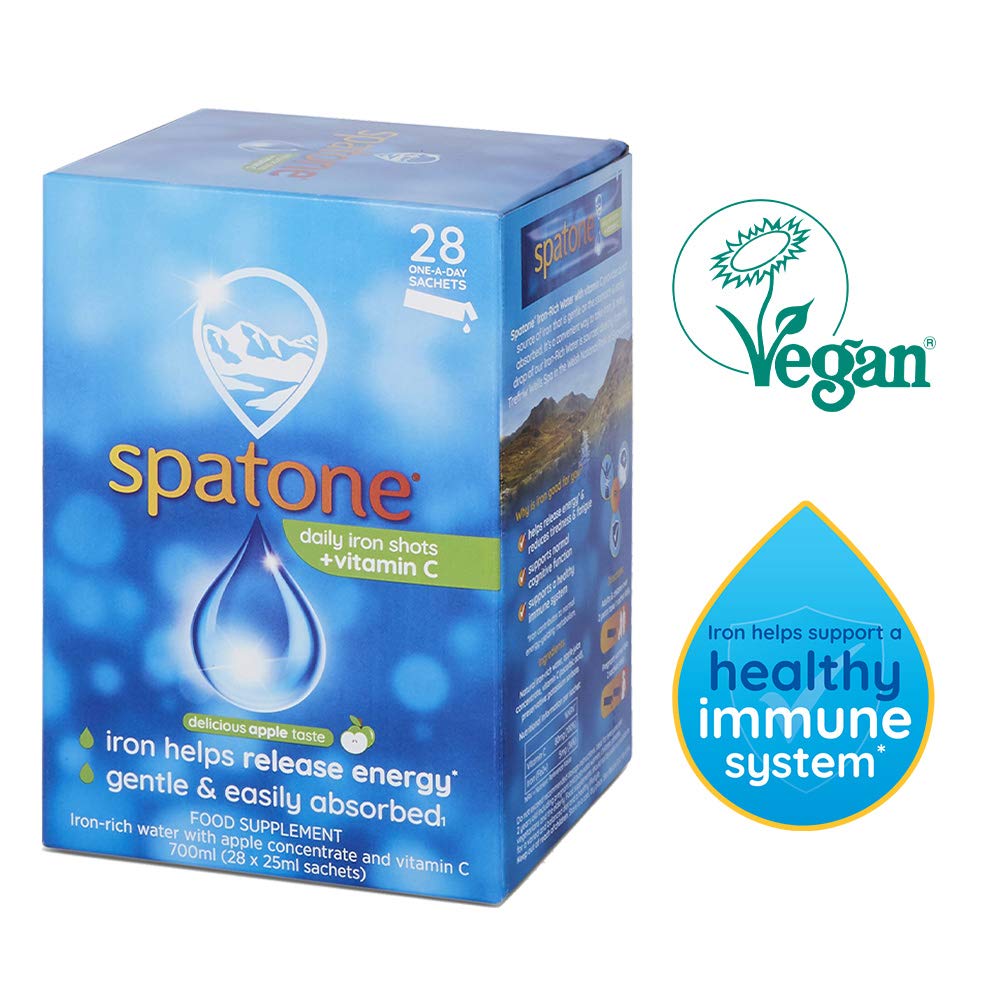 Spatone Iron Plus Apple taste with vitamin C 28 sachets Buy Online in