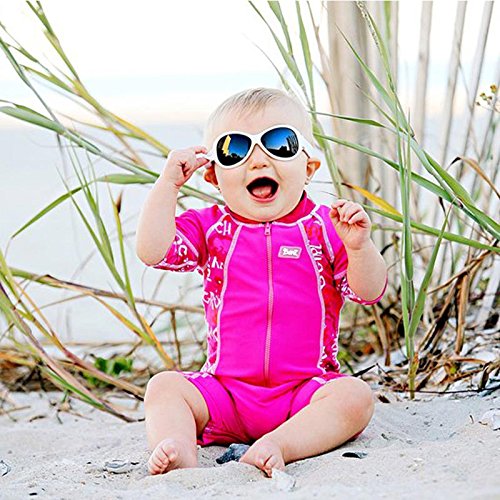 Kidz Banz Retro Banz Oval Kidz Sunglasses, Arctic White, 2-5 Years