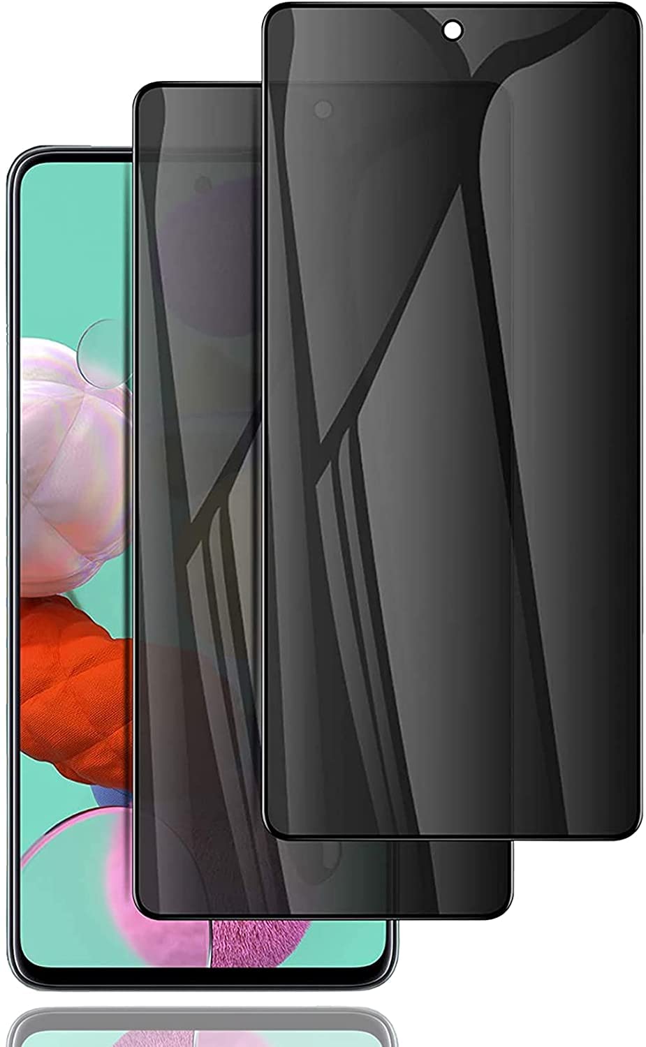 [2 Pack] Privacy Screen Protector Compatible with OPPO Reno8 Pro, Privacy Tempered Glass Screen Protector, Anti-Peep 9H Hardness Tempered Glass, Anti-Spy Privacy Protector Film [Anti-scratch]