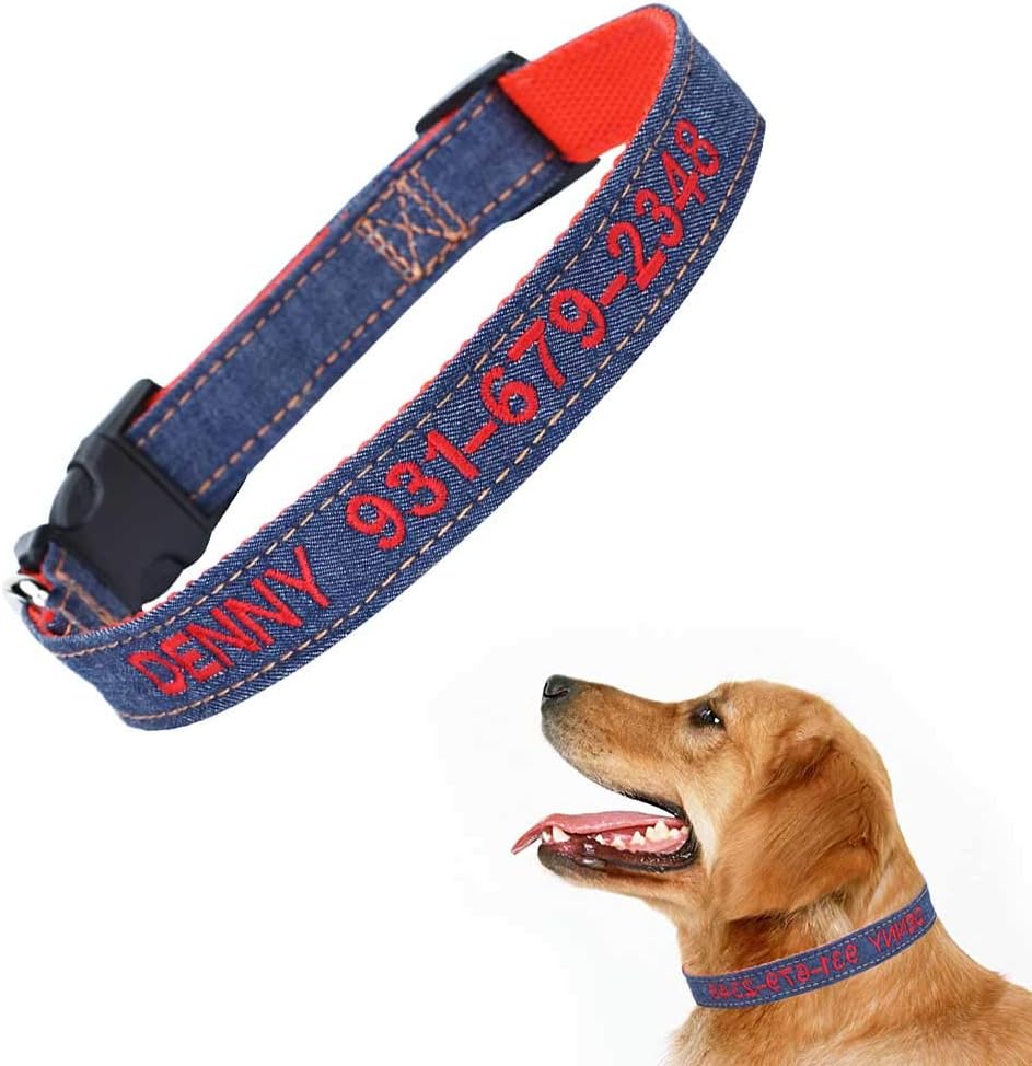 embroidered dog collars amazon