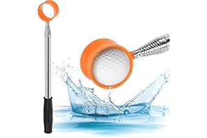 CARPERIPHER Golf Ball Retriever, 9ft/12ft Golf Ball Retriever for Water Telescopic, Two-Sided, Stainless Steel Telescopic Shaft, Golf Ball Grabber Golf Accessories
