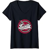 Womens The Walking Dead Lucille V-Neck T-Shirt