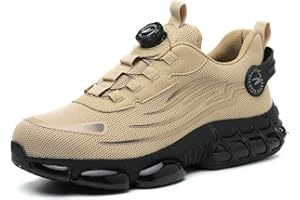 KEXUEJIA Steel Toe Work Shoes for Men Women Lightweight Comfortable Industrial & Construction Outdoors Safety Shoes