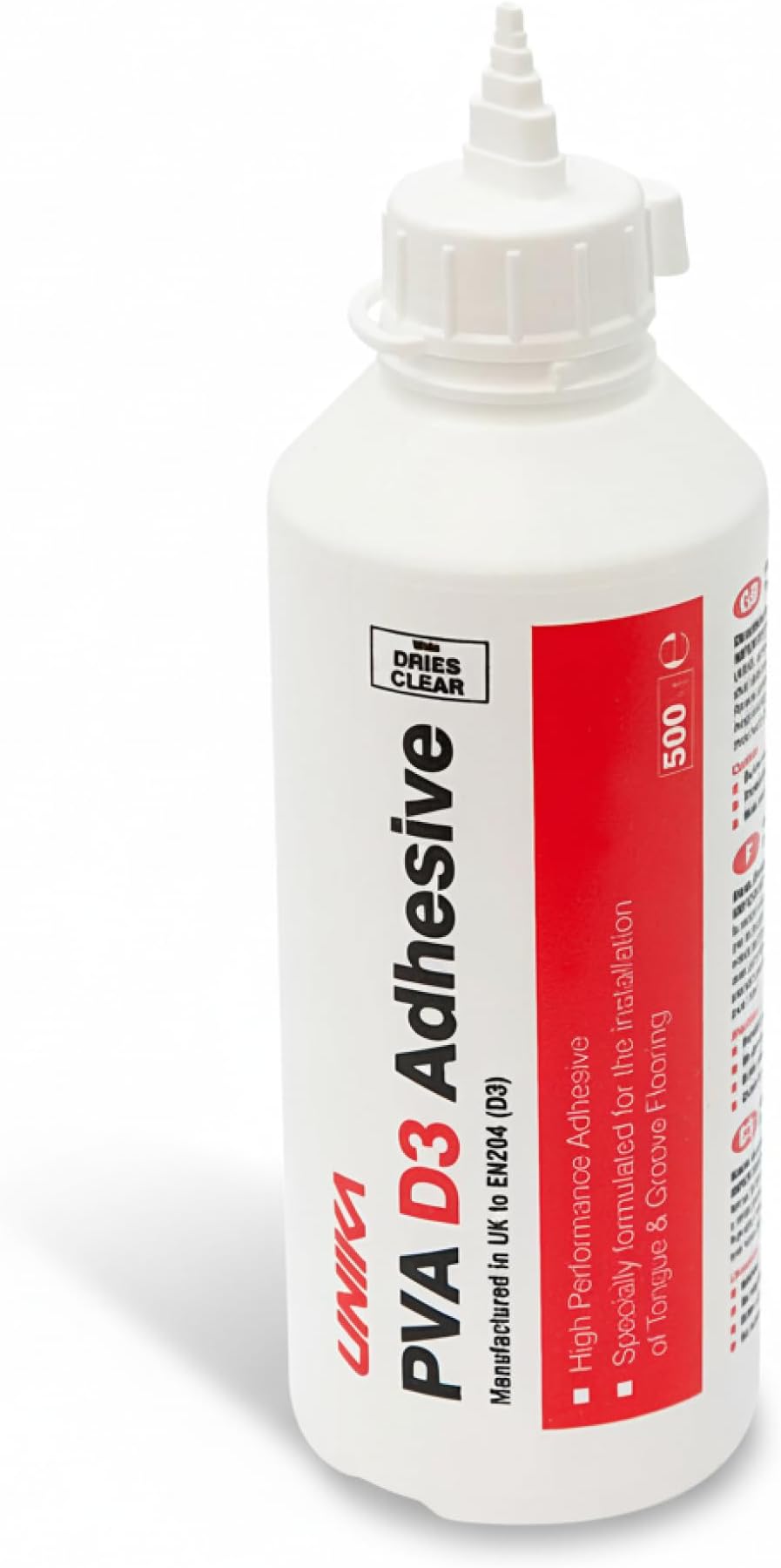 Unika PVA D3 Adhesive Tongue and Groove Flooring Waterproof 500g