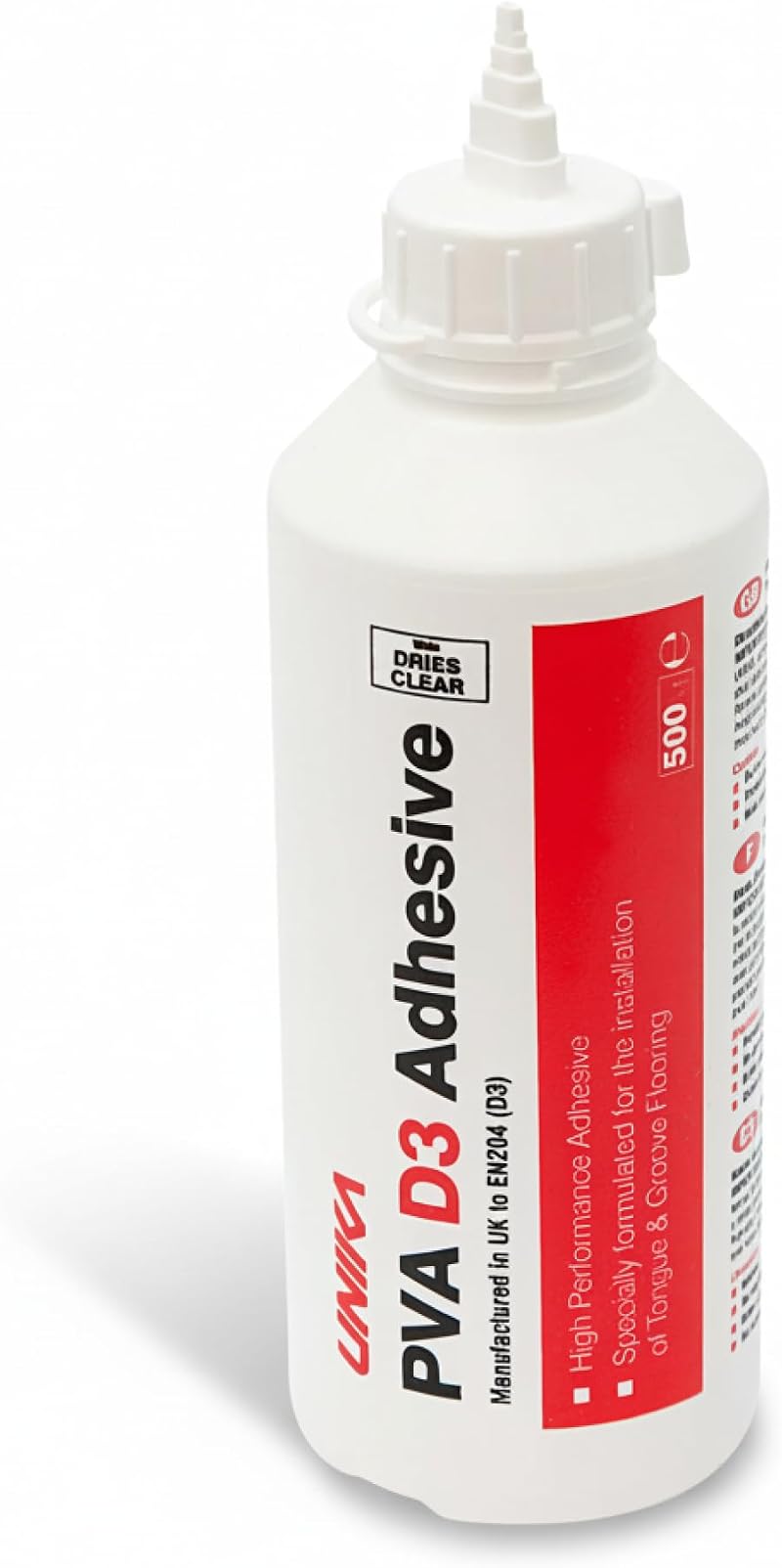 Unika PVA D3 Adhesive Tongue and Groove Flooring Waterproof 500g