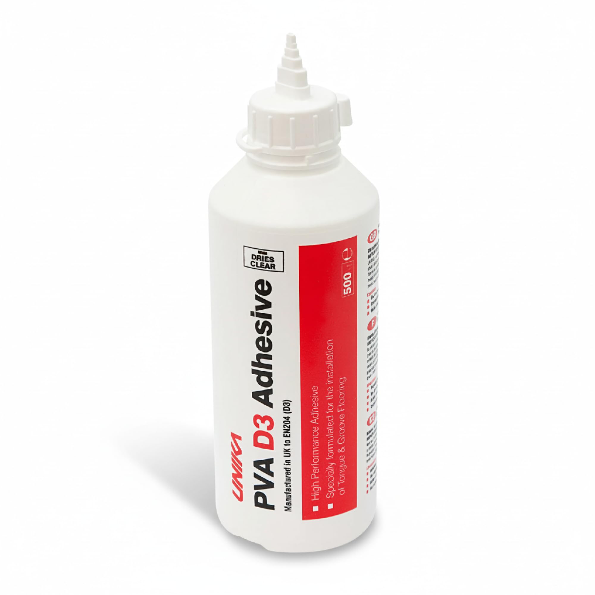 Unika PVA D3 Adhesive/Glue - Waterproof: Tongue & Groove Flooring