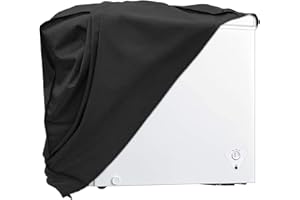DEOSK Chest Freezer Cover,Waterproof Dustproof Outdoor or Indoor Protect Deep Freezer Cover Fit for Compact Chest Freezer 7.0 Cubic Feet Freezer Cover 40L X 25W X 35H Inch,Black