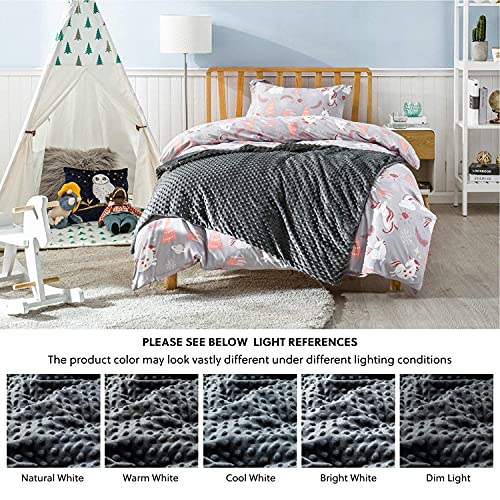 Bedsure Weighted Blanket for Kids with Removable Duvet Cover Baby Throw Blanket 5lbs, Premium