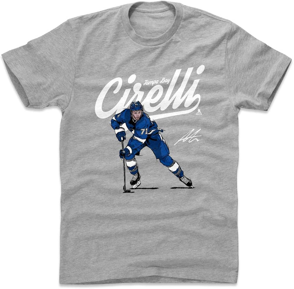 Amazon.com : 500 LEVEL Anthony Cirelli Shirt - Tampa Bay Hockey Men's Apparel - Anthony Cirelli 