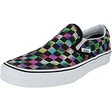 vans slip on iridescent checkerboard skate shoe