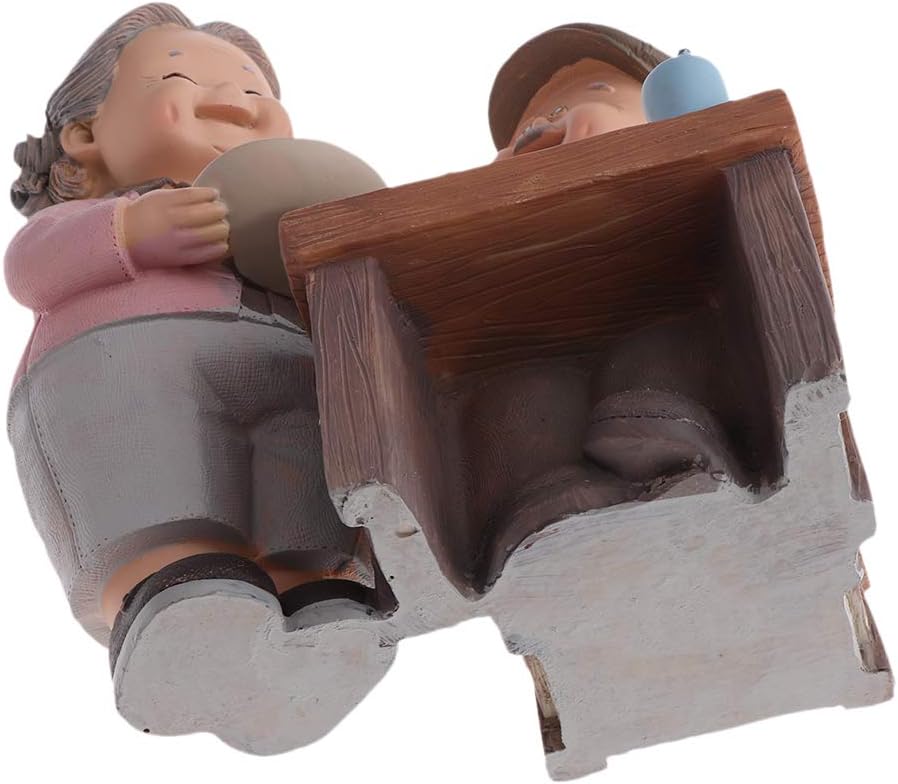 Driving Car Multicolor Perfeclan Old Married Couple Figure Figurine Statues Home Garden Ornaments Decor Garden Decor Garden Outdoors Silverstone Com Pl