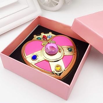 Amazon Blight 美少女戦士セーラームーンメイクアップミラー手 化粧鏡 かわいいハート型ミラーアニメコスプレ小道具手持式 折りたたみ式 外出小型 軽量 持ち運びが簡単 Blight ノミ ダニ予防 通販