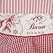 DII Women's Christmas Kitchen Apron Adjustable Adult Size for Cooking, Baking, Crafting & Entertaining, One Size, Joyeux Noel