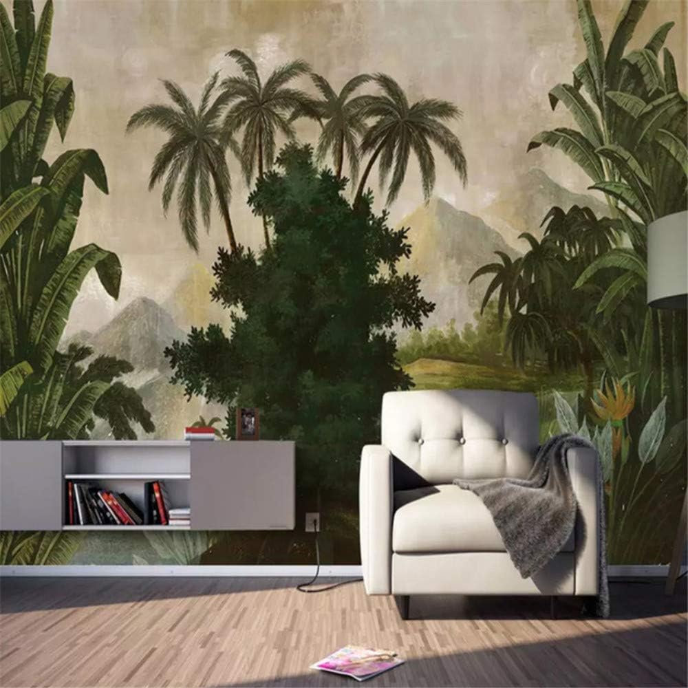 Lvabc Retro European Style Tropical Rain Forest Plant Photo Murals Wallpaper 3d Living Room Bedroom Backdrop Wall Painting Home Decor 250x175cm Amazon Co Uk Diy Tools