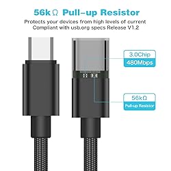 USB C to Micro USB Adapter, KUXIYAN (2 Pack) Type C