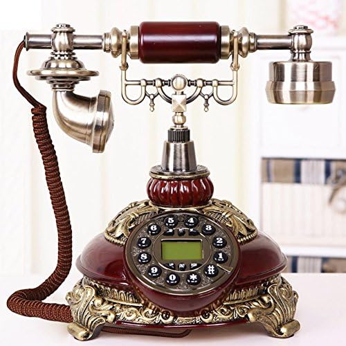 Fashion creative antique telephones / home / office / landline-Wood color version 3