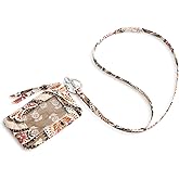 Vera Bradley womens Premium Cotton Zip Id Pouch W/Breakaway Lanyard