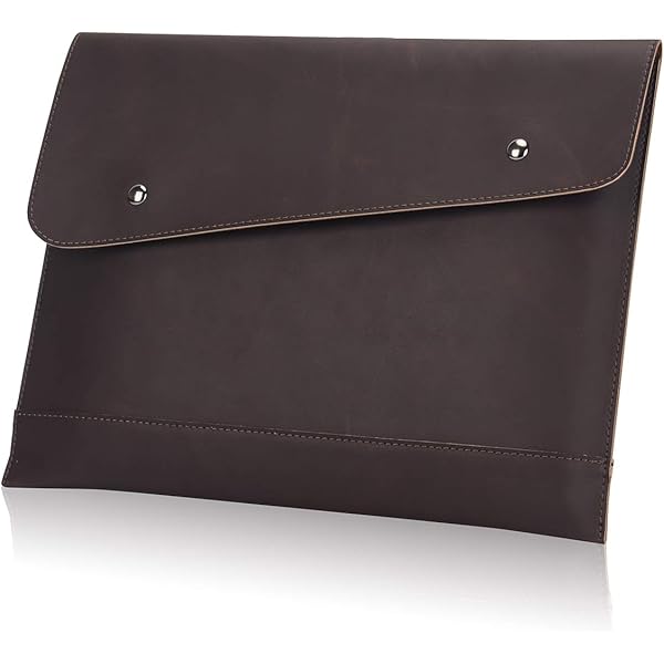 Vintage Leather File Folder Organizer Document Holder, Leather - View #10